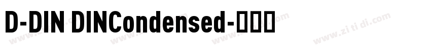 D-DIN DINCondensed字体转换